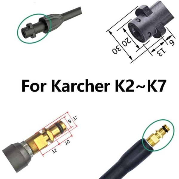 High pressure trigger gun and 2 jet lance, 150 bar 2200 PSI Spare parts for Karcher K2 K3 K4 K5 K6 K7