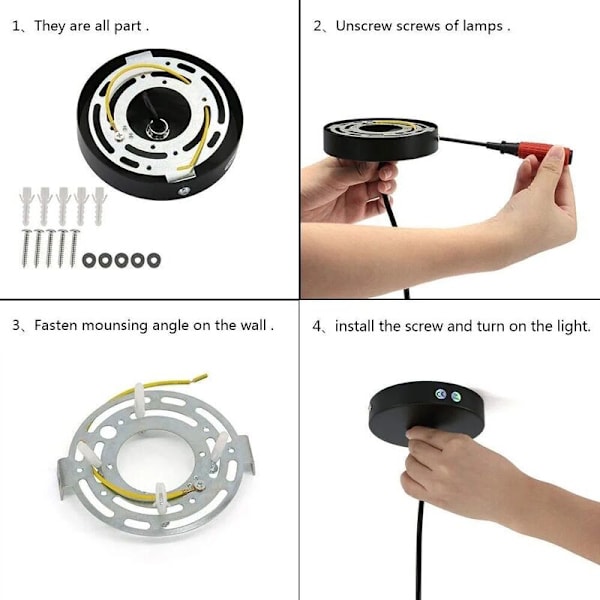 Vedhængslampe Moderne Industriel Stil Vintage Retro E27 Lysekrone Edison Base Loftslampe Metal Skærm Belysning til Soveværelse Køkken Spisestue