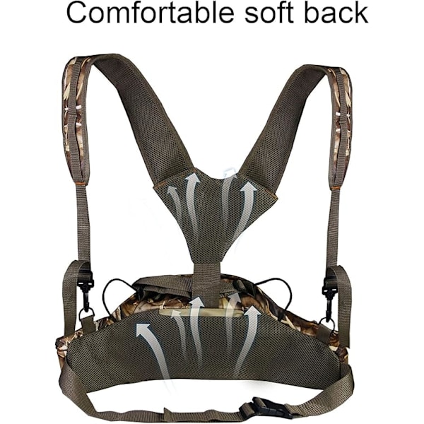 Jagt Camo Bæltetaske med Sele Taljetaske Pose med Skulderstropper til Klatring Vandring Camping Løb Rejser