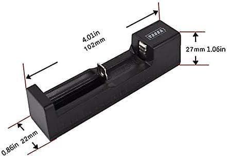 3,7 V litiumbatteri USB-oplader blændende lommelygte tilbehør