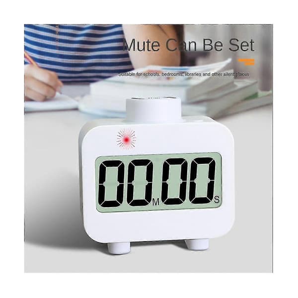 Digital Timer Visuel Køkken Timer Hurtig Justerbar Tæller Op Og Ned Timer Ringer Eller