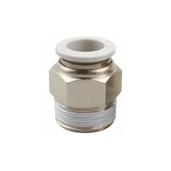 4 st Pneumatiska snabbkopplingar Luftkopplingar Snabbkopplingar Dia. 8mm för industri AutomatiskㄗVit,PT1/4ㄘ