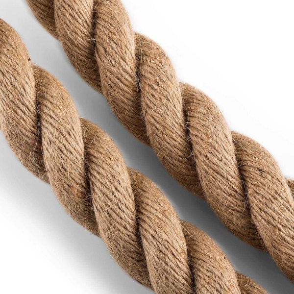 Power Rope H4 4M Training Rope (3.8CM, Hemp Rope, Ceiling Fixing for Climbing, Natural Hemp Fibers, Robust and Optimal)