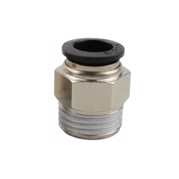 4 stk Air Quick Connector Pneumatisk Fittings Connector Quick Fittings Dia. 8mm til bilindustrienㄗSort,PT3/8ㄘ