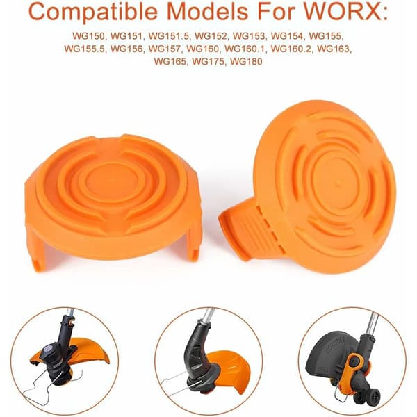 Ersättningsspolkåpslock för Worx Trimmer (3-pack)