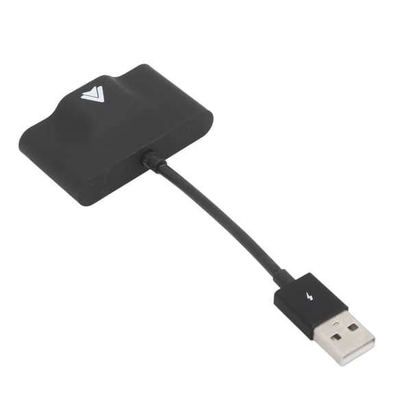 Trådlös biladapter för Android, Typ C, Plug and Play, Snabb anslutning, Bildongel Svart