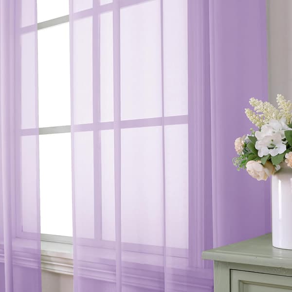 Violetti tylliverho 213 cm pitkä