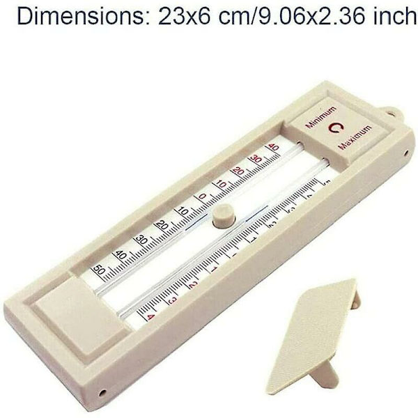 Hage drivhus termometer, digital utendørs planting maks-min termometer for innendørs utendørs plantearbeidsplass, enkel veggmontert drivhus