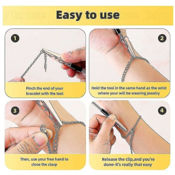 3-delars armbandverktyg smyckeshjälpmedel för fastsättning och krokning