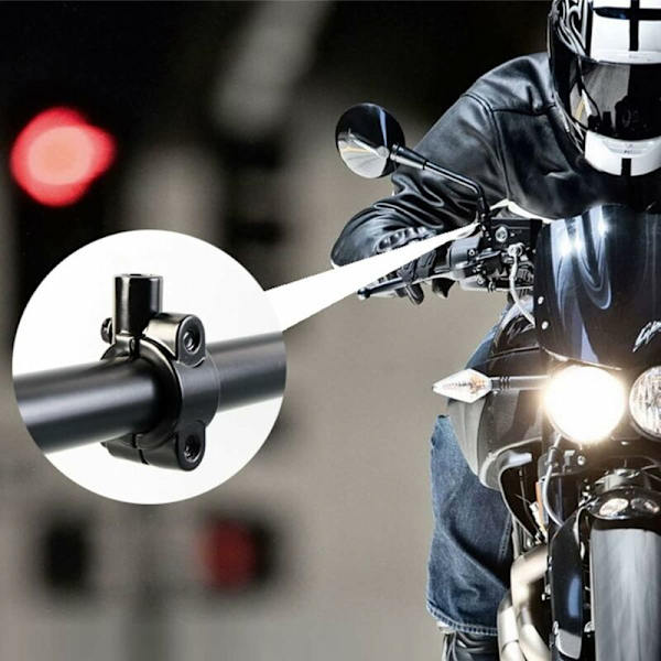 Motorcykel Bakspejl Beslag, Universal Bakspejl Beslag til 10MM Motorcykel Styr, Cykel Sidespejl Beslag Klemme Adapter