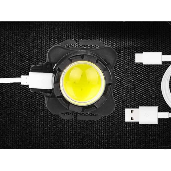 USB Hodelykt, Cob Super Sterk Hodelykt Oppladbar Lommelykt Hodelykt Løping Camping