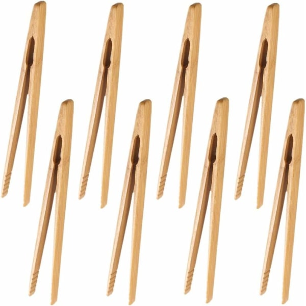 Icke-giftig återanvändbar kökstång i bambu 8 st
