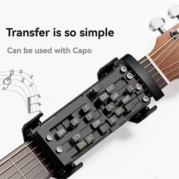Gitarrinlärningshjälp Gitarrackordtränare Gitarrövning Brun