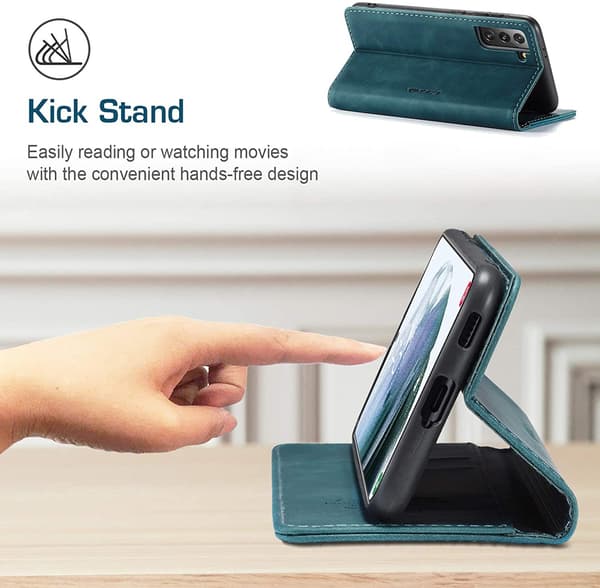 CaseMe 013 til Samsung Galaxy S21 Wallet Case | Grøn