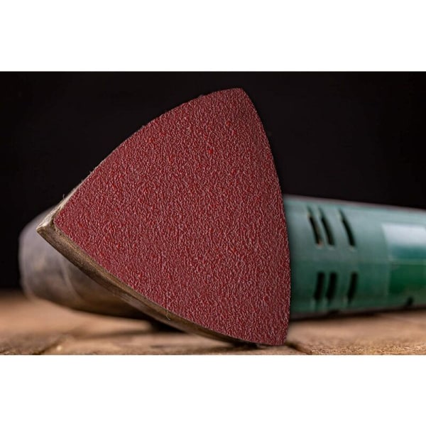 Triangulärt sandpapper för flera ändamål, blandat korn (60, 120, 240) 60 ark 80x80x80 mm triangulärt orbitalsandpapper