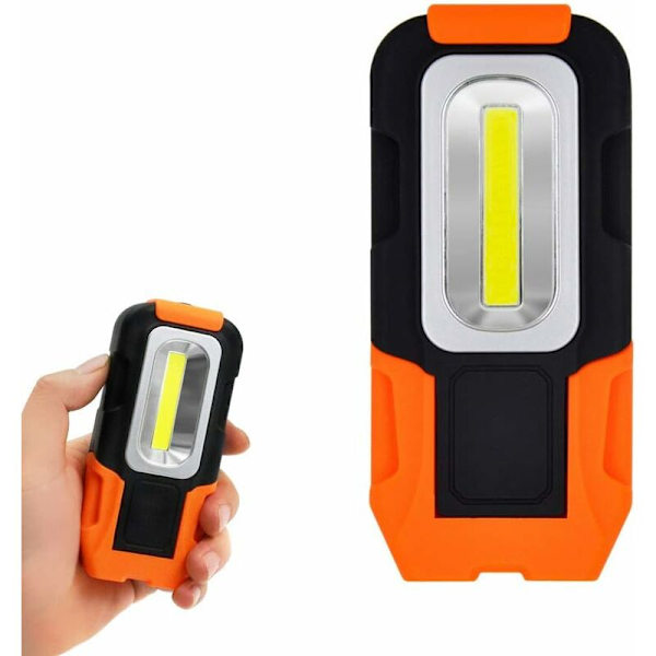 LED-taskulamppu 3W COB LED-käsilamppu Kannettava Ultra Tehokas Magneettinen Akku Magneettijalustalla ja Koukulla 3X AAA-paristot Ei Sisälly Pakkaukseen