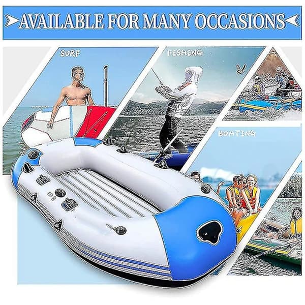 Ny stil 4 stk. Surfbræt Dinghy Båd Pvc Patch Med D Ring Rigging Kit