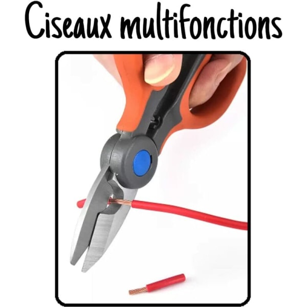 Multifunktions fiberoptisk sax, precisionsverktygsmaterialtång, elektrikersax för att klippa elkabel med Kevlar-mantel, idé