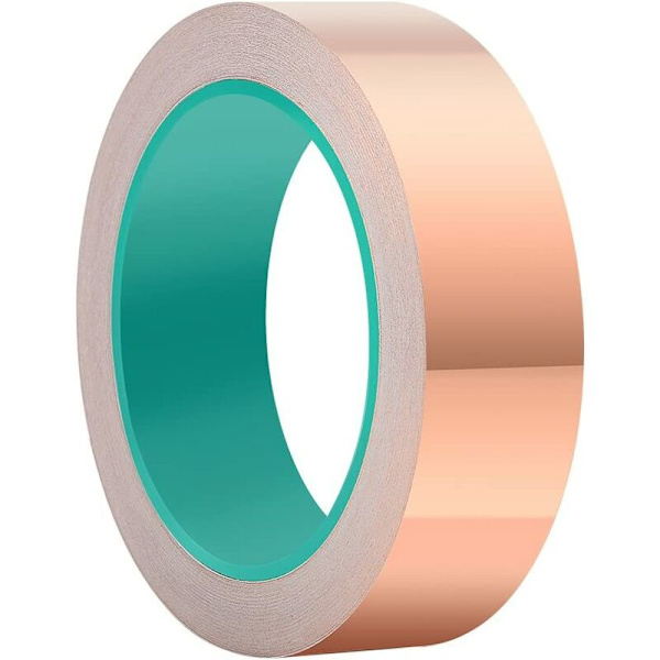Alumiiniteippi, kaksipuolinen johtava teippi kitaraa varten, EMI-suojaus, maadoitus ja juottaminen (30 mm x 20 m)