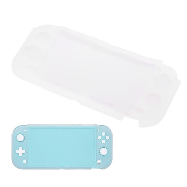 Switch Lite Skyddande Silikonfodral Transparent Vit Allroundskydd