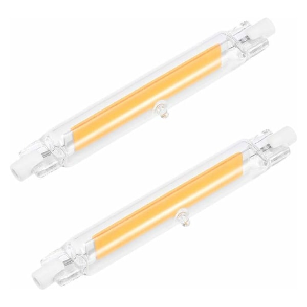 R7S LED-pærer 78mm 118mm COB LED-pærelampe 220-240V 110-140V 5W 10W Erstatter halogenlampe (15W/118mm, varm hvit) HIASDFLS