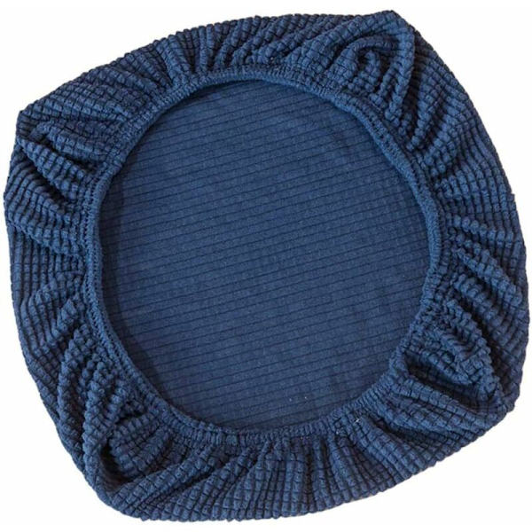 Stretch Stolsöverdrag för Kontorsstol Snurrstol Snurrstol Stolsöverdrag (Mörkblå, 50-63cm)