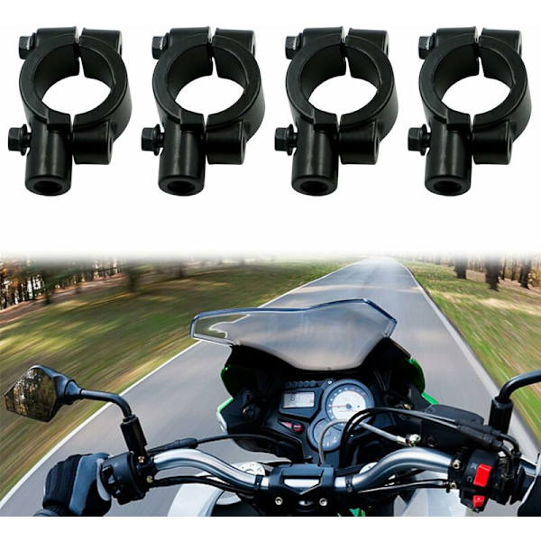 Motorcykel backspegel fäste, universell backspegel fäste för 10MM motorcykel styre, cykel backspeglar fäste klämma adapter