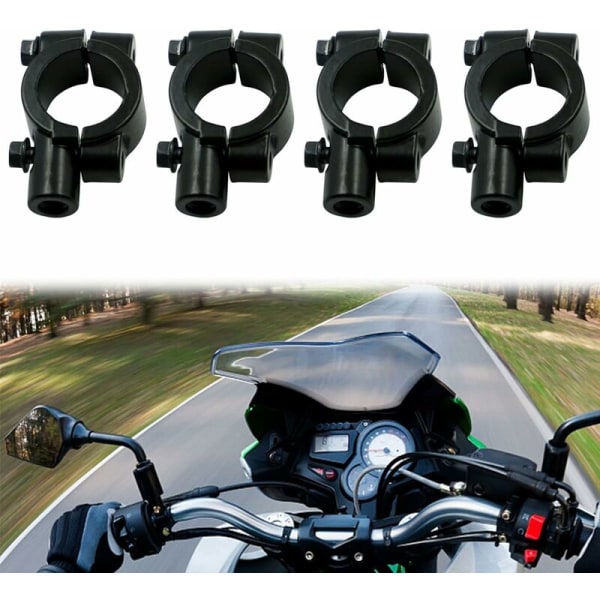 Motorcykelbackspegelfäste, universal backspegelfäste för 10MM motorcykelstyre, cykel sidospeglar fäste adapter