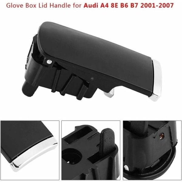 Venstrehåndsdrevet handskerum Låg Håndtag Trækker Kompatibel med Audi A4 8E B6 B7 2001-2007
