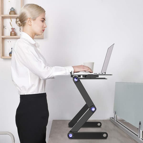 INF Smart justerbart laptopbord 17 tommer Sort