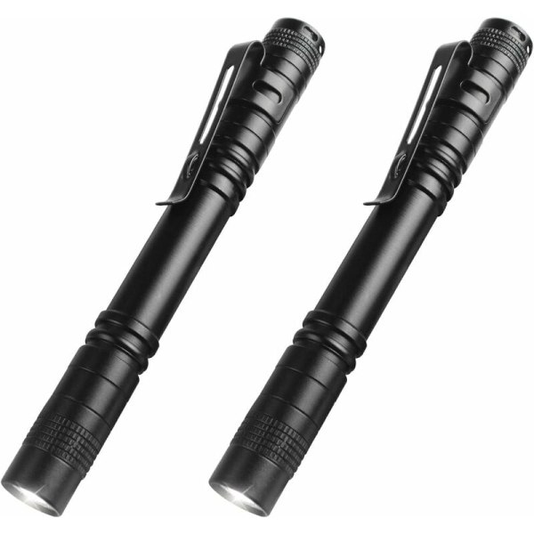 Høj Lumen LED Lommelygte, Mini Bærbar Pen-formet Lommelygte, Mini Lomme Pen Lygte til Camping, Vandring, Nødsituationer og Udendørsbrug (