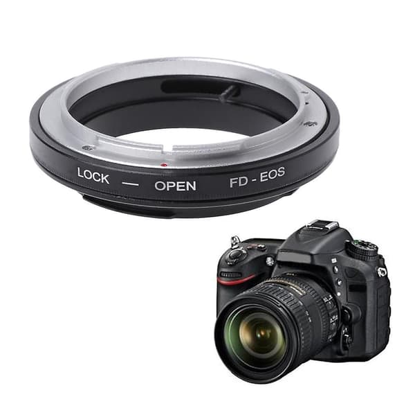FD-EOS Mount Adapter Ring Til Canon FD Objektiv Til EF EOS Mount Kamera Videokamera Ny
