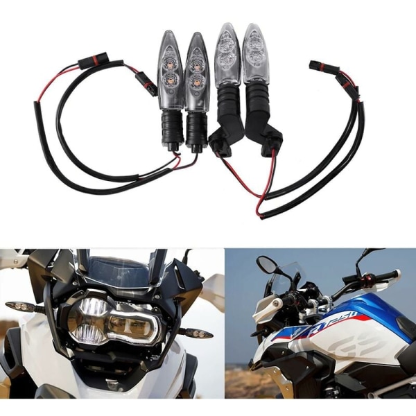 Motorcykel Forreste Led Blinklys Røgfarvet Linse Sideindikator Til S1000r S1000rr S1000xr R1200gs