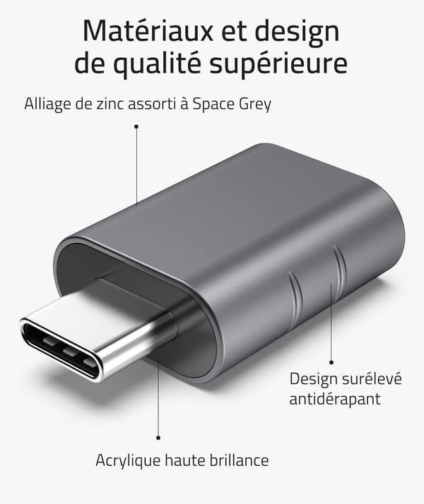 USB C til USB-adapter 2-pak USB C han til USB3 hun adapter, USA