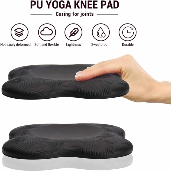 2PCS Yogaknäskydd, halkfri skumyogaknäskydd, bekväm yogastödsplatta, sportbalansdyna för att skydda knä, fotled, armbåge