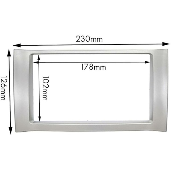 2din bilfascia för Kimo (a1) J1 (a1) stereofasciapanel instrumentbrädesmontering bil DVD-ram Ki