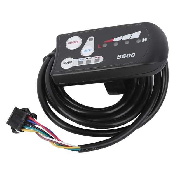 S800 36V E-cykel Lithium Batteri LED Meter Horisontal Sort Hvid Display