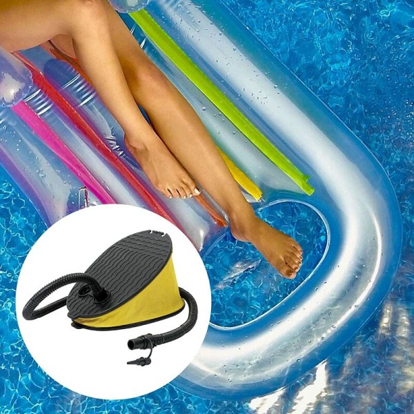 Lightweight Foot Pump with Nozzle High Volume Pump Inflator for Inflatable Pool, Beach Ball, Air Mattress, Bed, Yoga