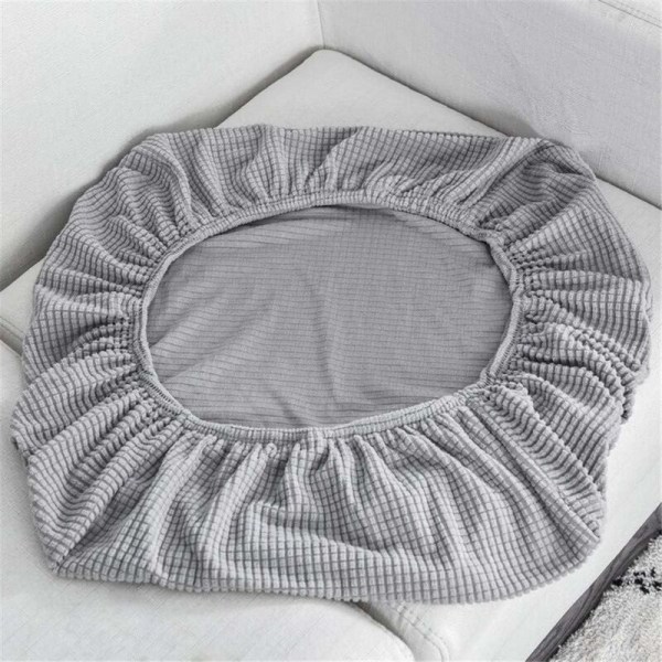 Soffkuddfodral, kuddfodral, halkfritt rutnät elastiskt sätesöverdrag, möbelöverdrag, bredd 65-90 cm, längd 95-135 cm (mörkgrå, 2-sits) H