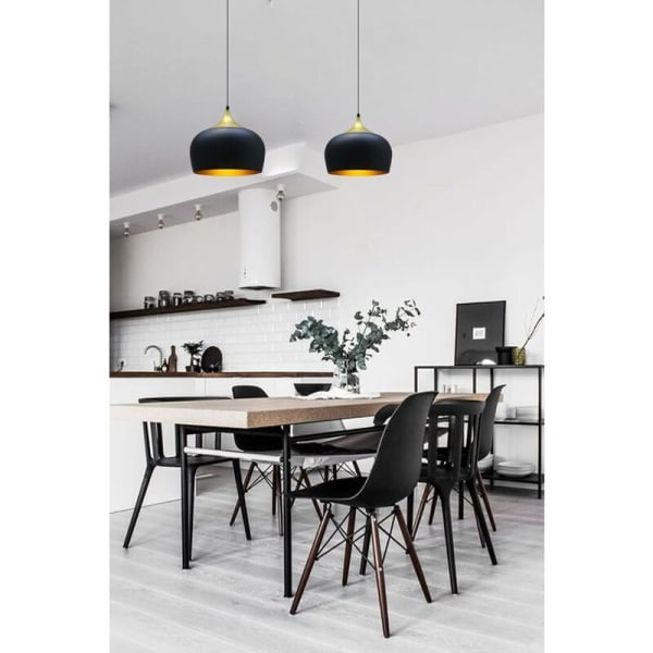 Taklampa Kreis 30 cm - Modern taklampa med metallskärm - Vintage industriell taklampa för kök, matsal, Liv