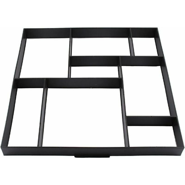 60 x 50 cm formbrug til fliser, plastform til mellemstore betonfliser, sten, trin til have, indkørsel, stiform, gangsti