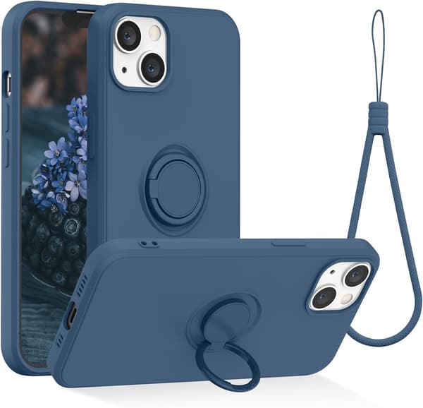 Kompatibel med iPhone 13 Deksel, (Safirblå)
