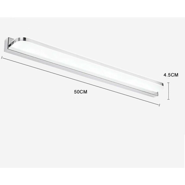 LED-spegellampa 12W Badrumsvägglampa Neutral Vit 4000K Modern Inomhus Badrumslampa 1000LM 50 Icke-dimmbar IP44