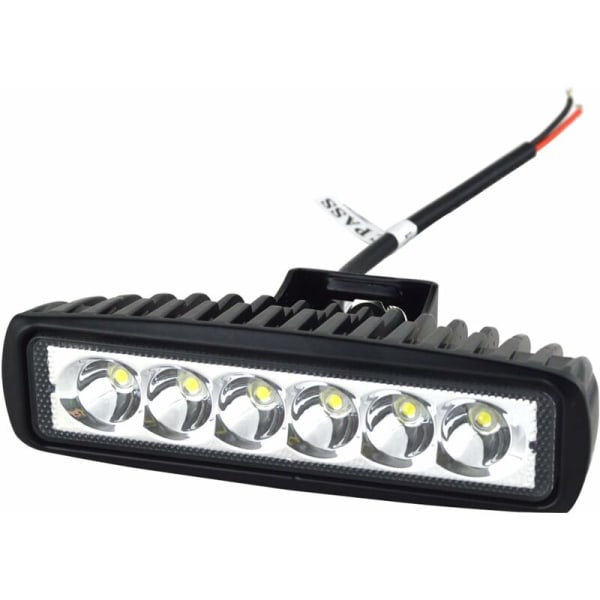 2 x 6 tommer 18W LED arbejdslysbjælke spot off road lastbil SUV 4WD kørelygter (2x18 FGB-Spot)