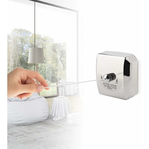 Rostfritt Stål Retractable Klädstreck Inomhus Singel Klädstreck