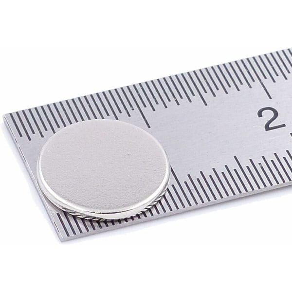 Små multifunktionelle køleskabsmagneter til køleskab, videnskab, håndværk - Tiny Round Disc Magnet, sølv, 10MM x 1MM, 100 stk.