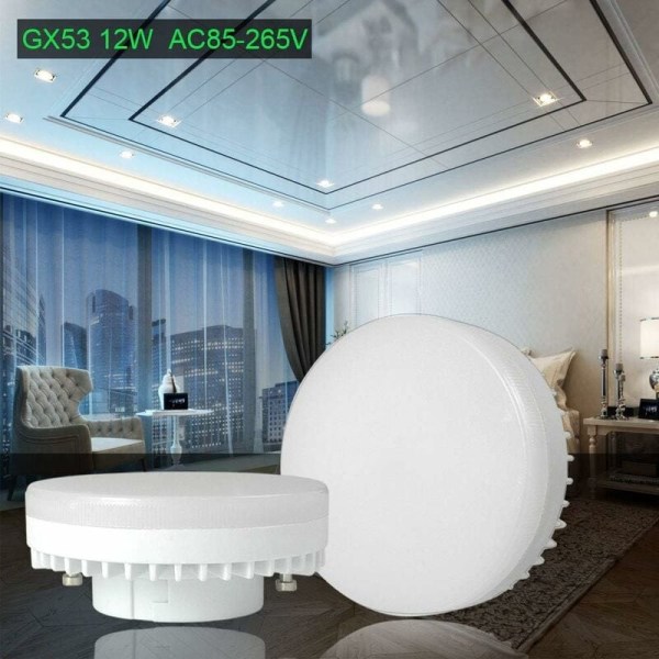 Dimmable led GX53 7W 85-265V cabinet light Die-cast aluminum wall light 4pcs cool white 6000K