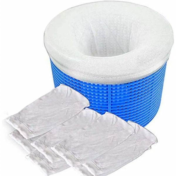 Ekstra pool-skimmer-sokker, filterpærer til kurve og protein-skimmer, finmasket pakke med 10 stk.