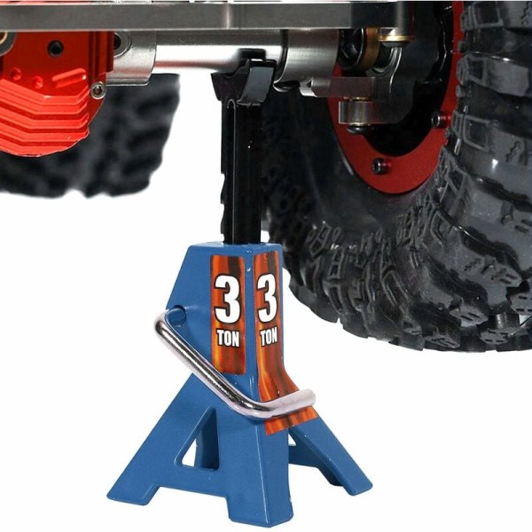 3 ton stege modell axel stativ lyft spärr tung rack fordon golv för TRX4 D90 CC01 RC blå