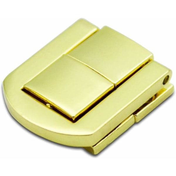 Sett med 5 vippelåsetuier kofferter låselås bagasjerom vippelås - gull - 25 mm